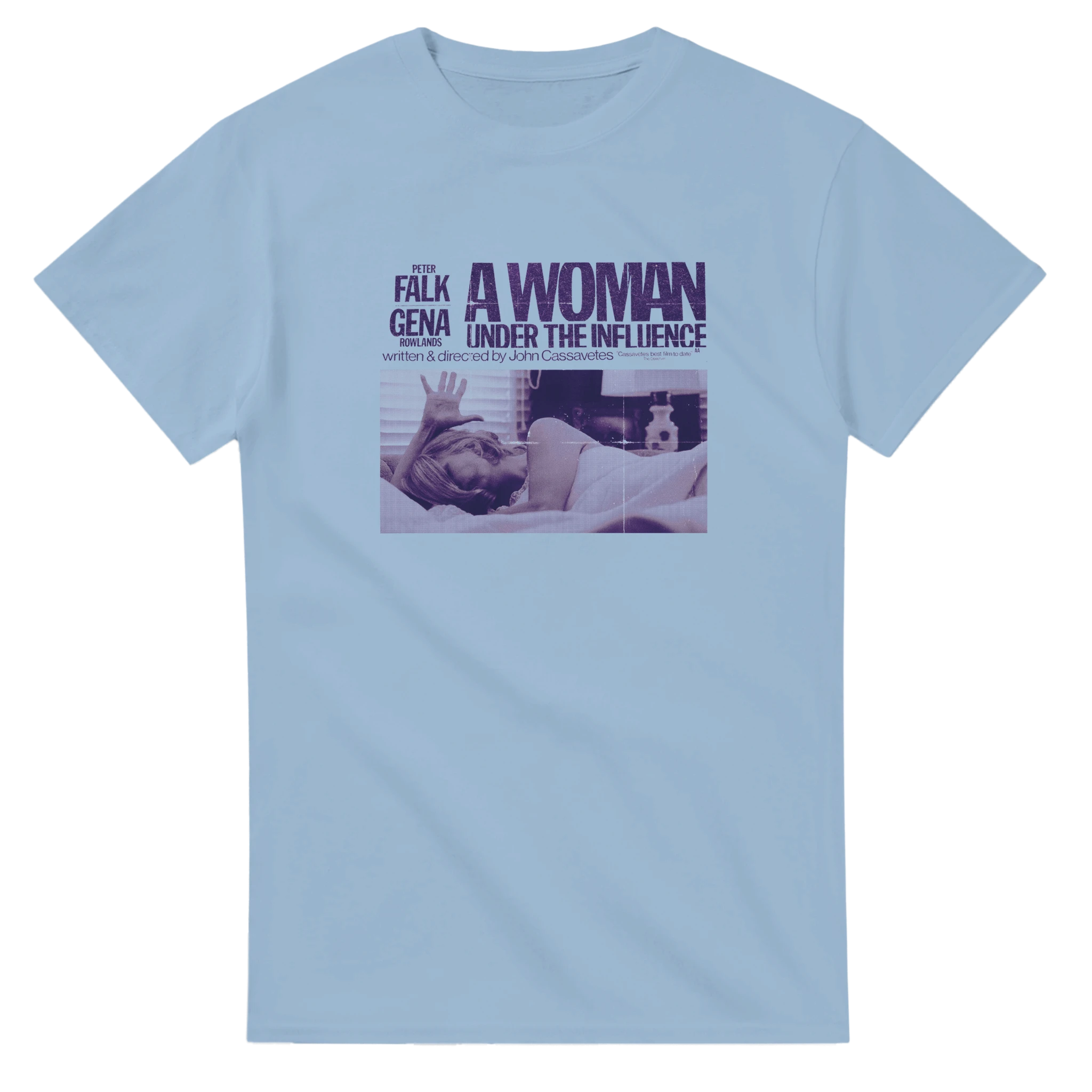 Light Blue A Woman Under the Influence T-Shirt – Indie Auteur Film Tribute