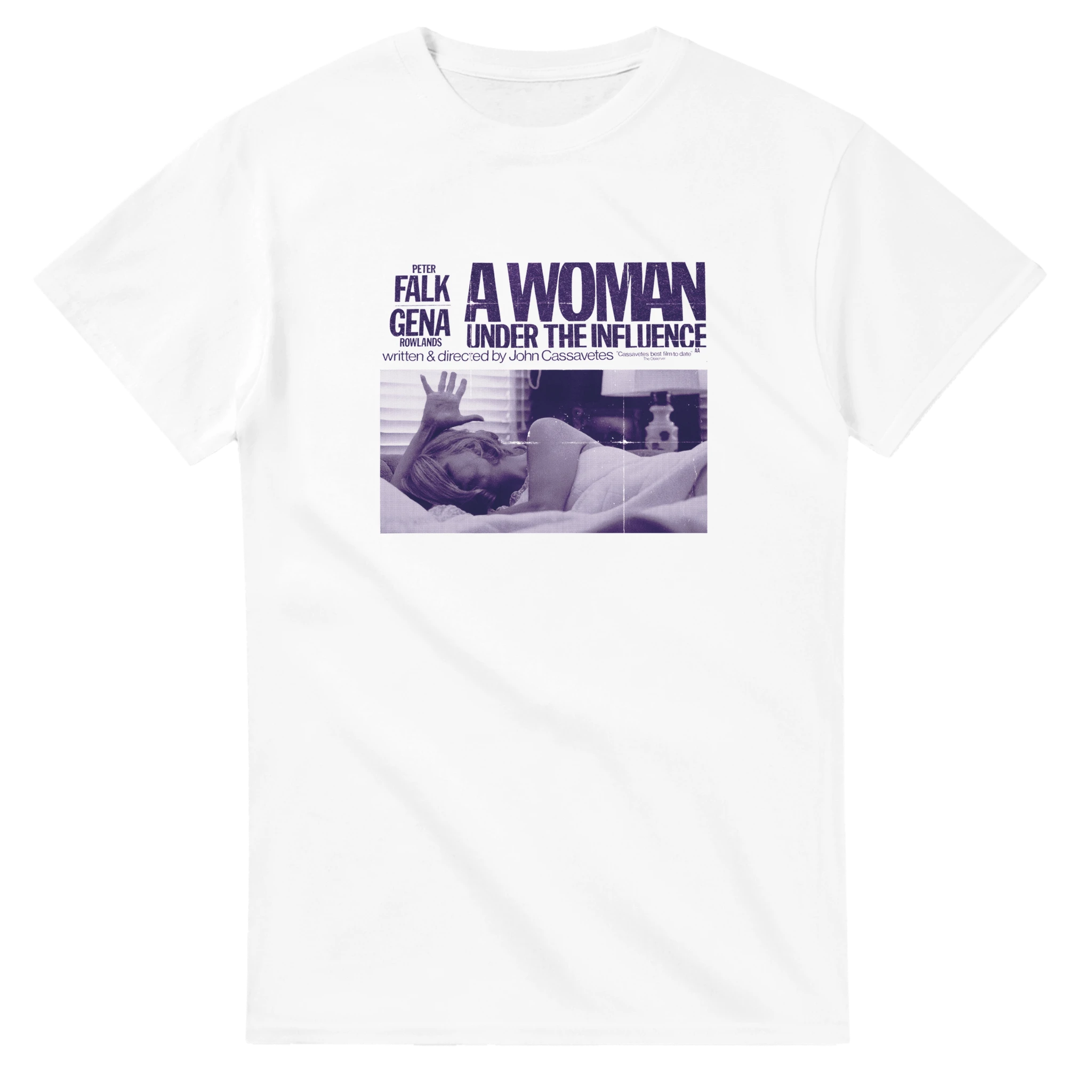 White A Woman Under the Influence T-Shirt – John Cassavetes Indie Film Tee