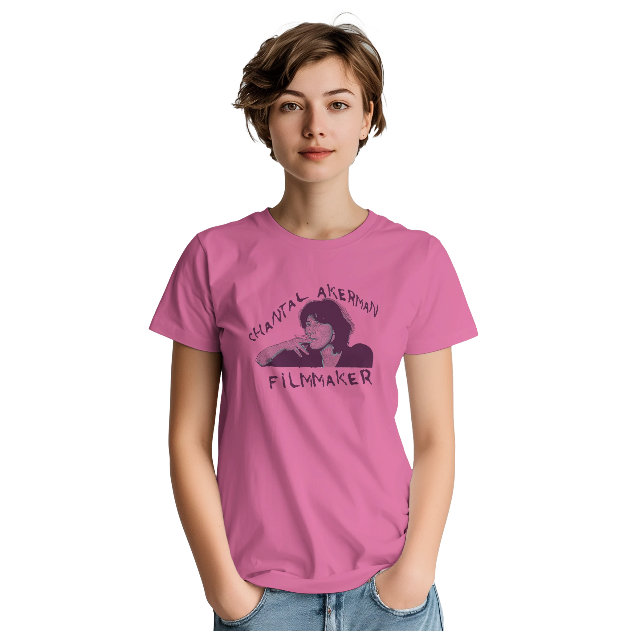 Azalea Chantal Akerman T-Shirt – Worn by Woman | Feminist Auteur Cinema Tribute