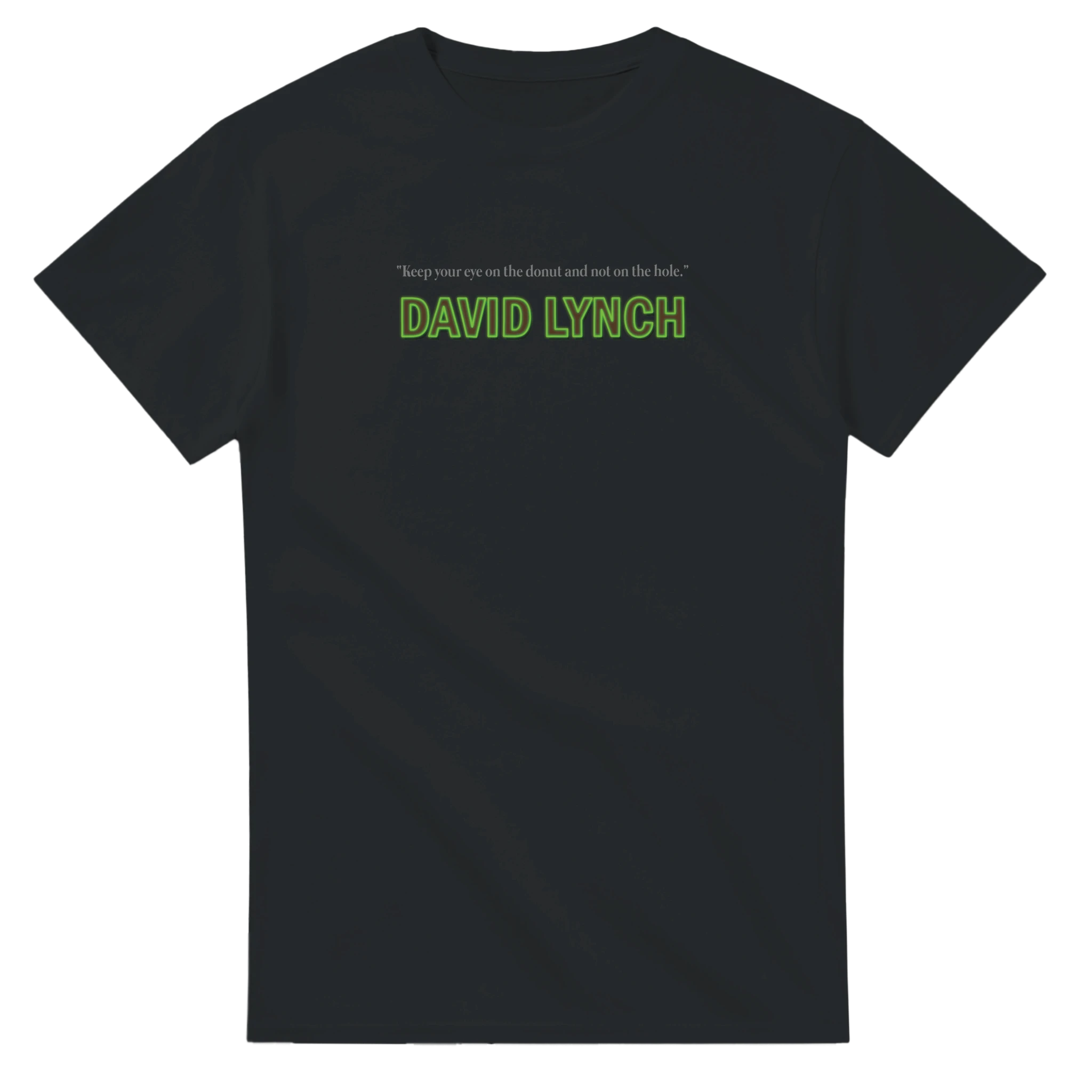 Black David Lynch T-Shirt – Cult Cinema Minimalist Film Tee"