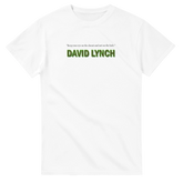 White David Lynch T-Shirt – Keep Your Eye on the Donut Quote Tee