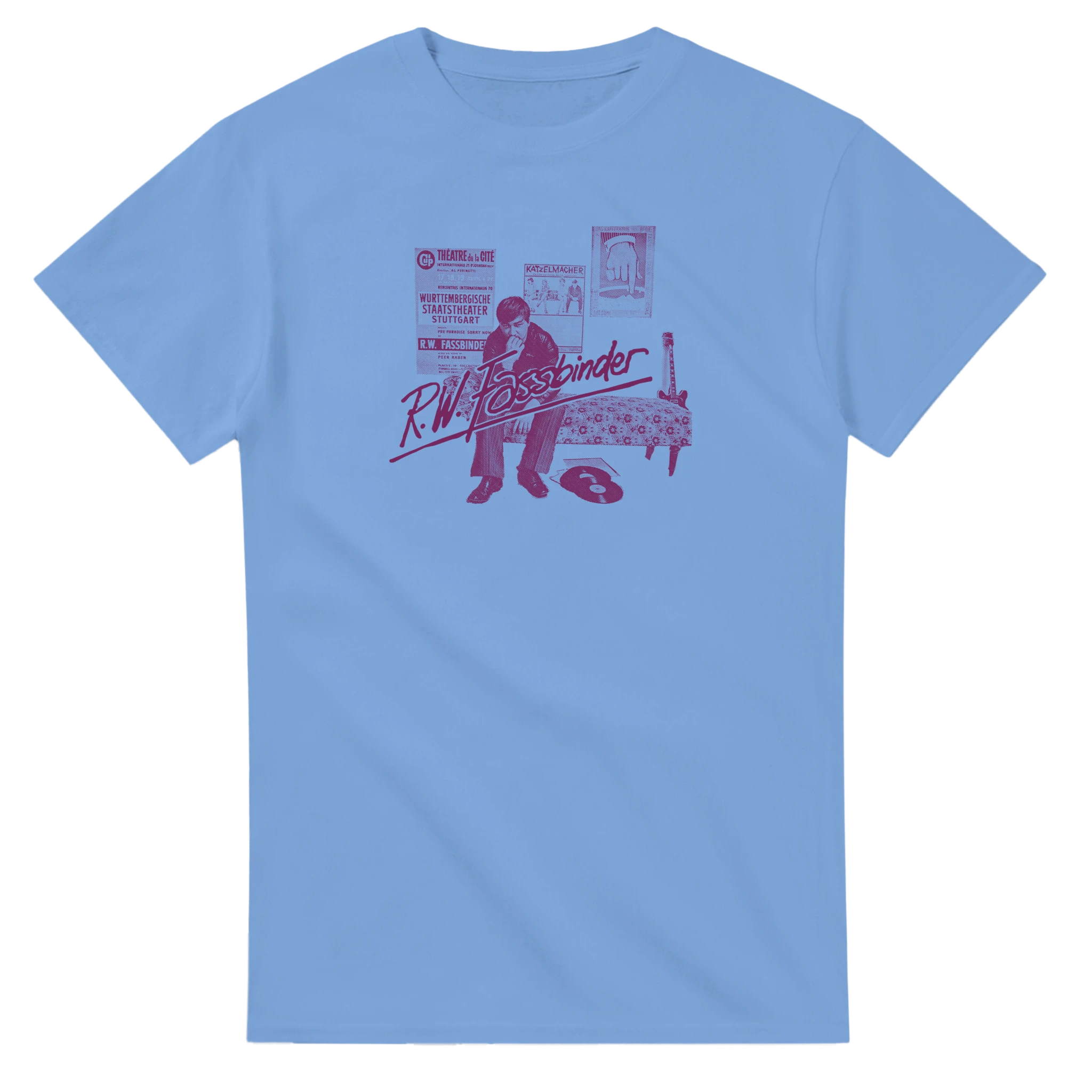 Carolina blue Fassbinder T-Shirt – Queer Auteur & German Cinema Tribute