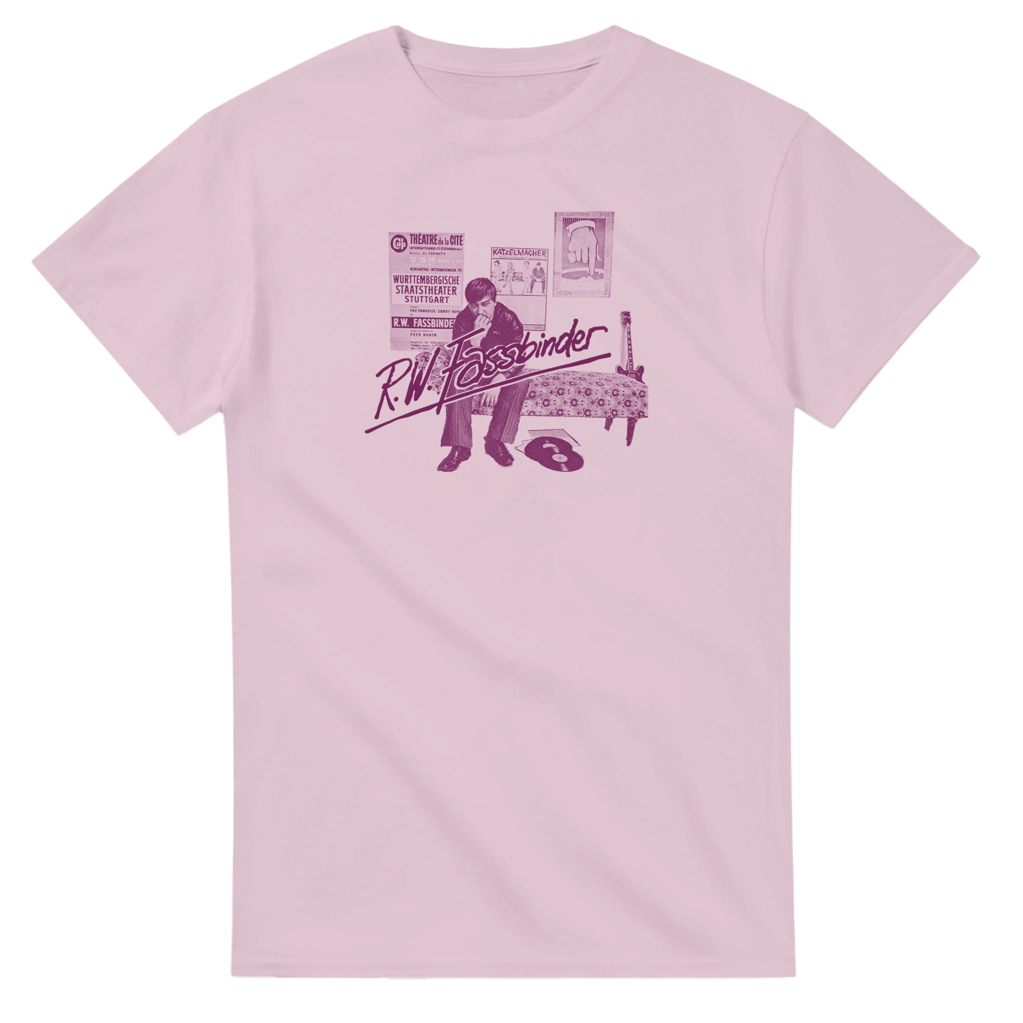 Light pink Fassbinder T-Shirt – Queer Auteur & German Cinema Tribute