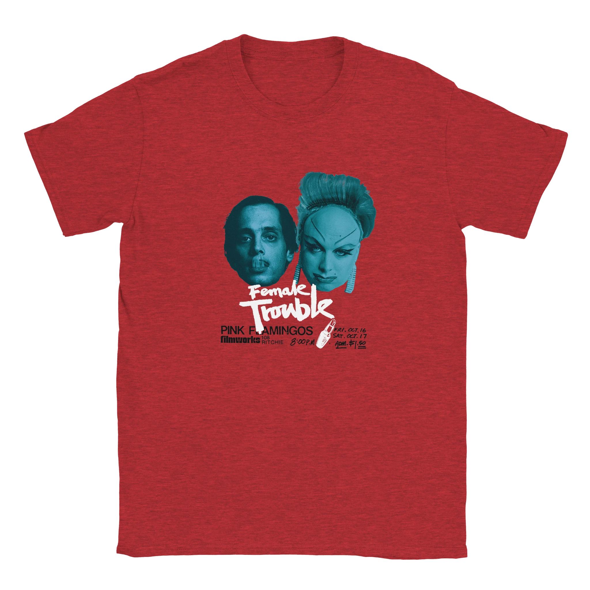 Heather Red Female Trouble T-Shirt – John Waters Underground Cinema Shirt