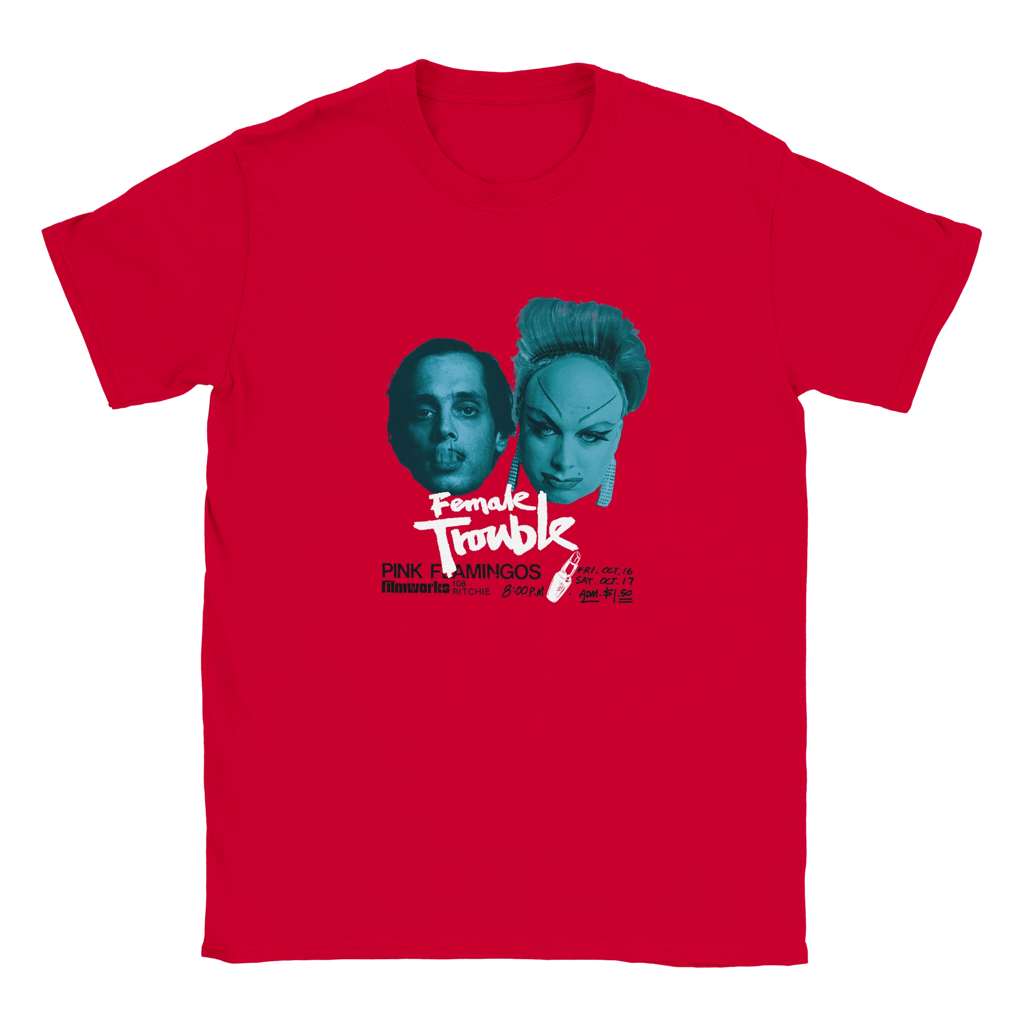 Red Female Trouble T-Shirt – Divine Drag Culture & Cult Cinema Tribute