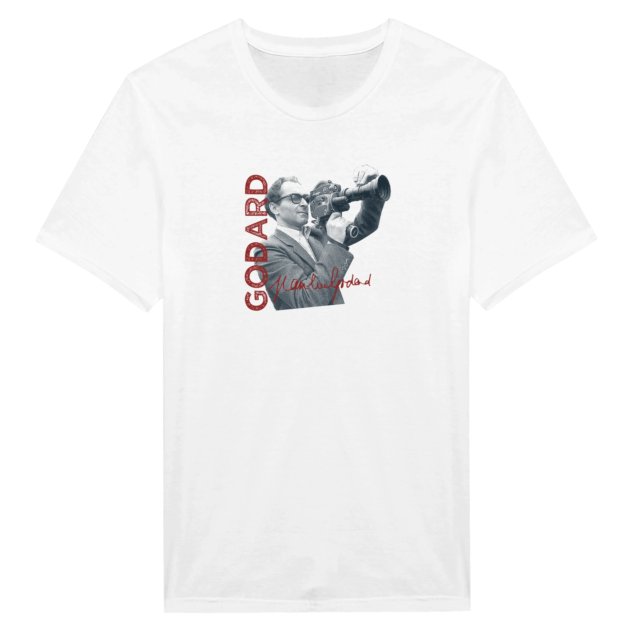White Jean-Luc Godard T-Shirt – Nouvelle Vague & French Cinema Tribute
