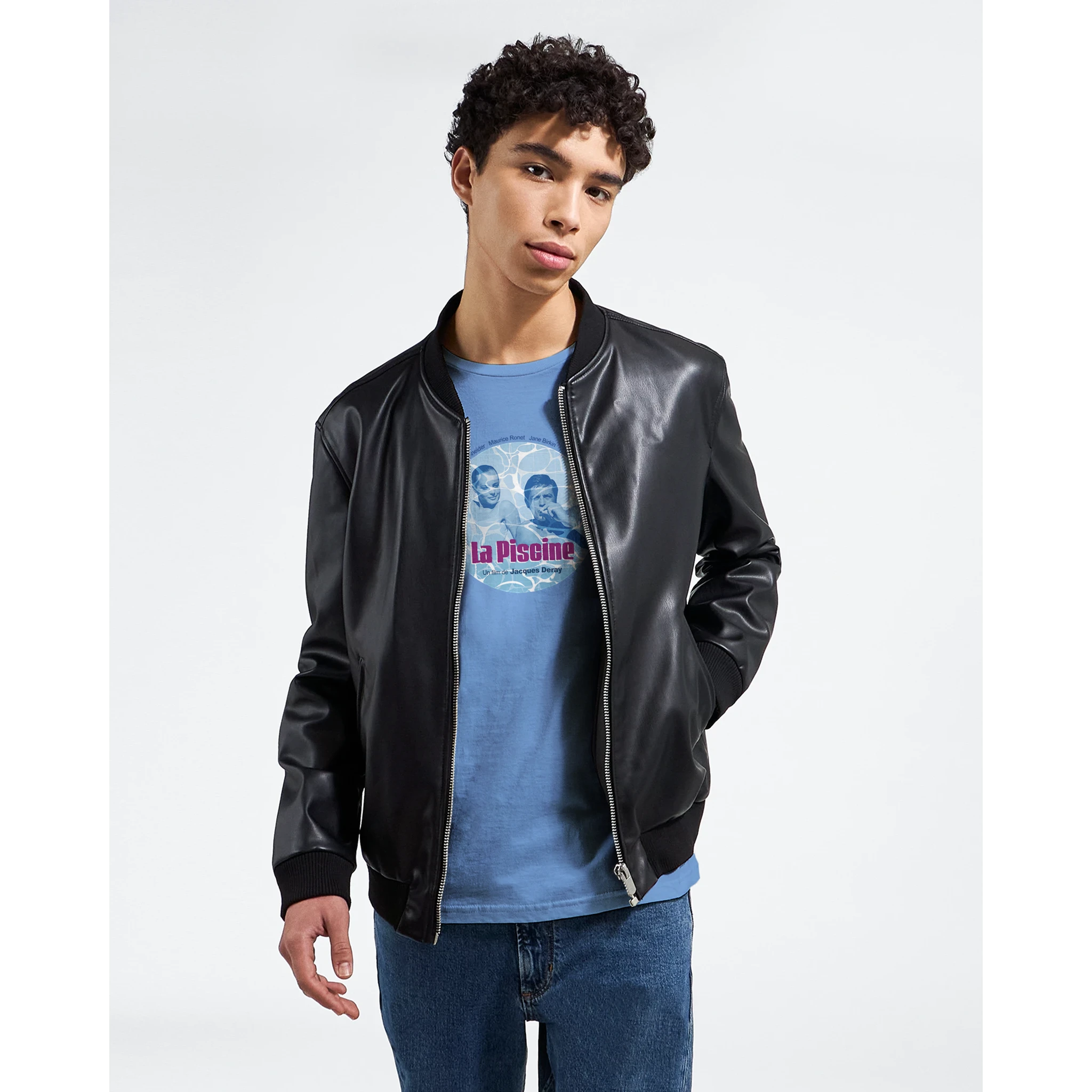 Carolina Blue La Piscine T-Shirt – French New Wave & Neo-Noir Classic