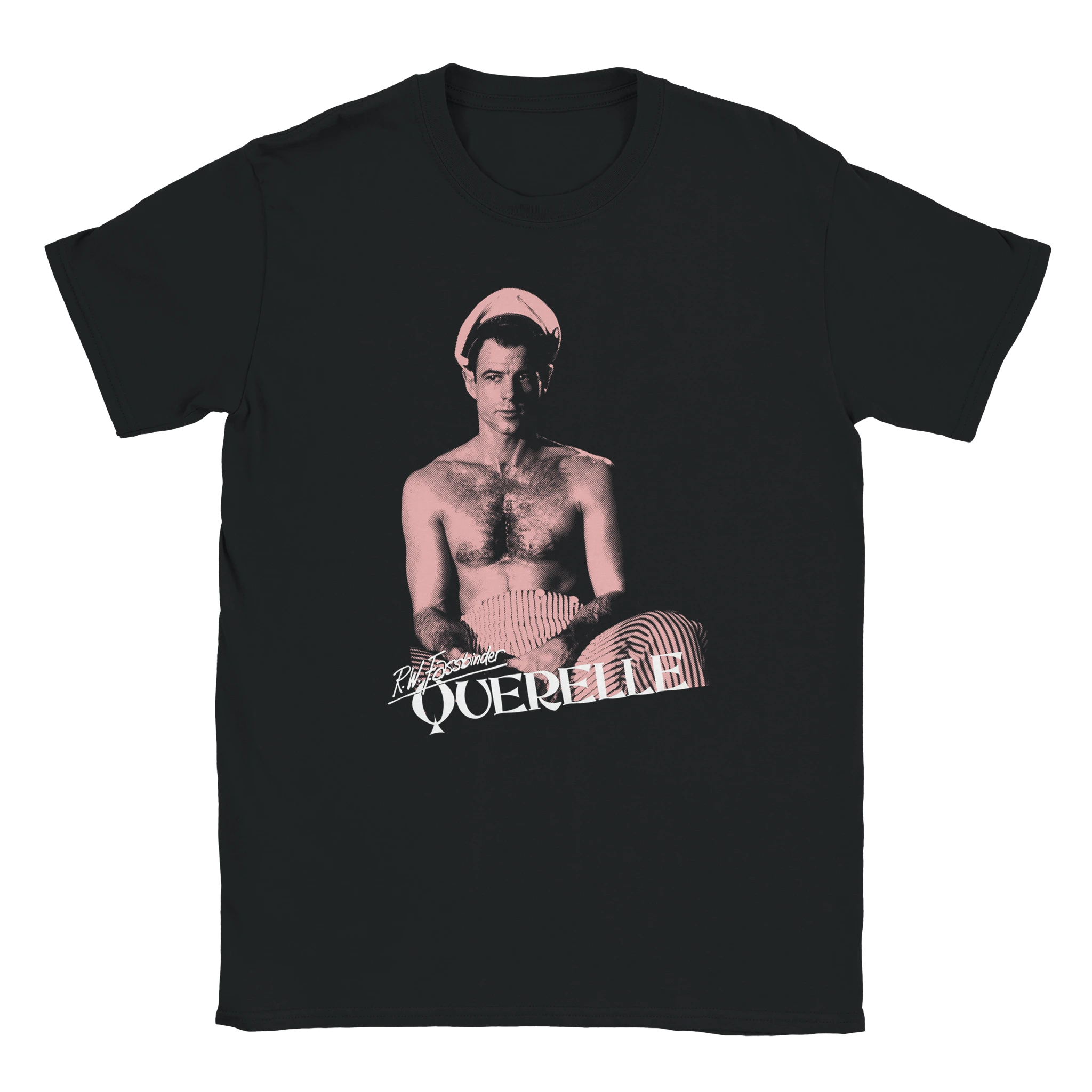 Black Querelle T-Shirt – Worn by Model | LGBTQ+ Cinema & Cult Drama Tee