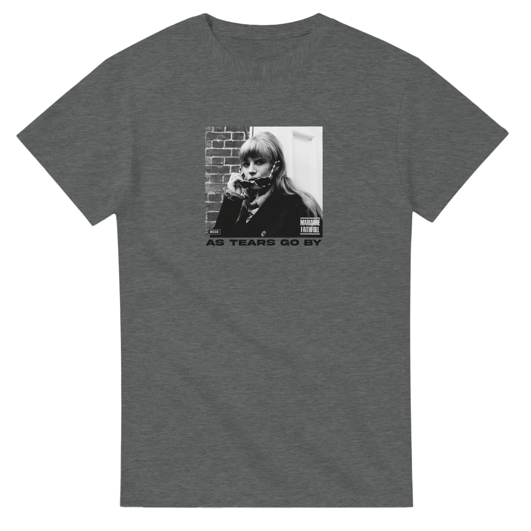 Graphite Heather As Tears Go By T-Shirt – British Rock & Roll Shirt