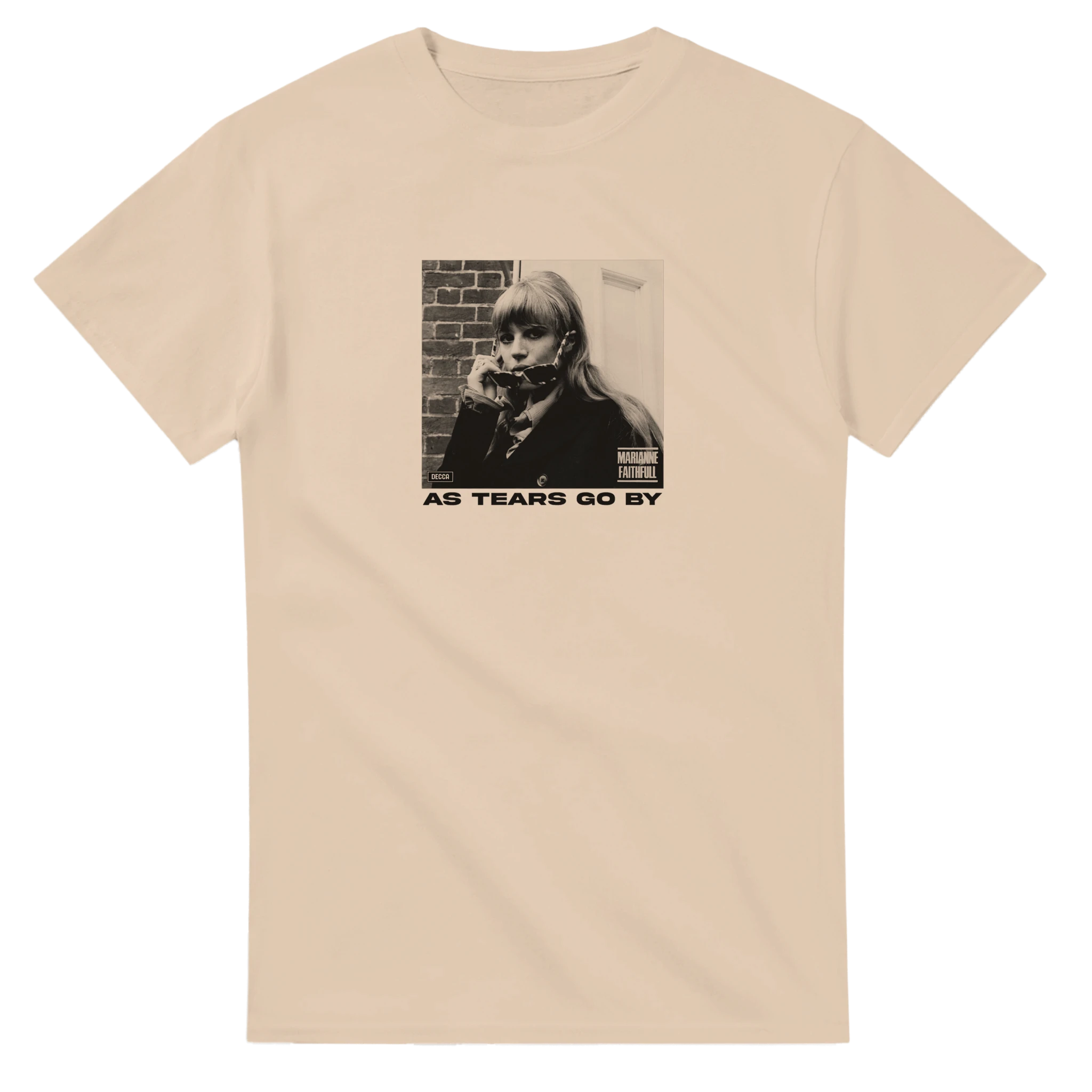 Natural As Tears Go By T-Shirt – Faithfull, Marianne Retro Rock & Folk Shirt