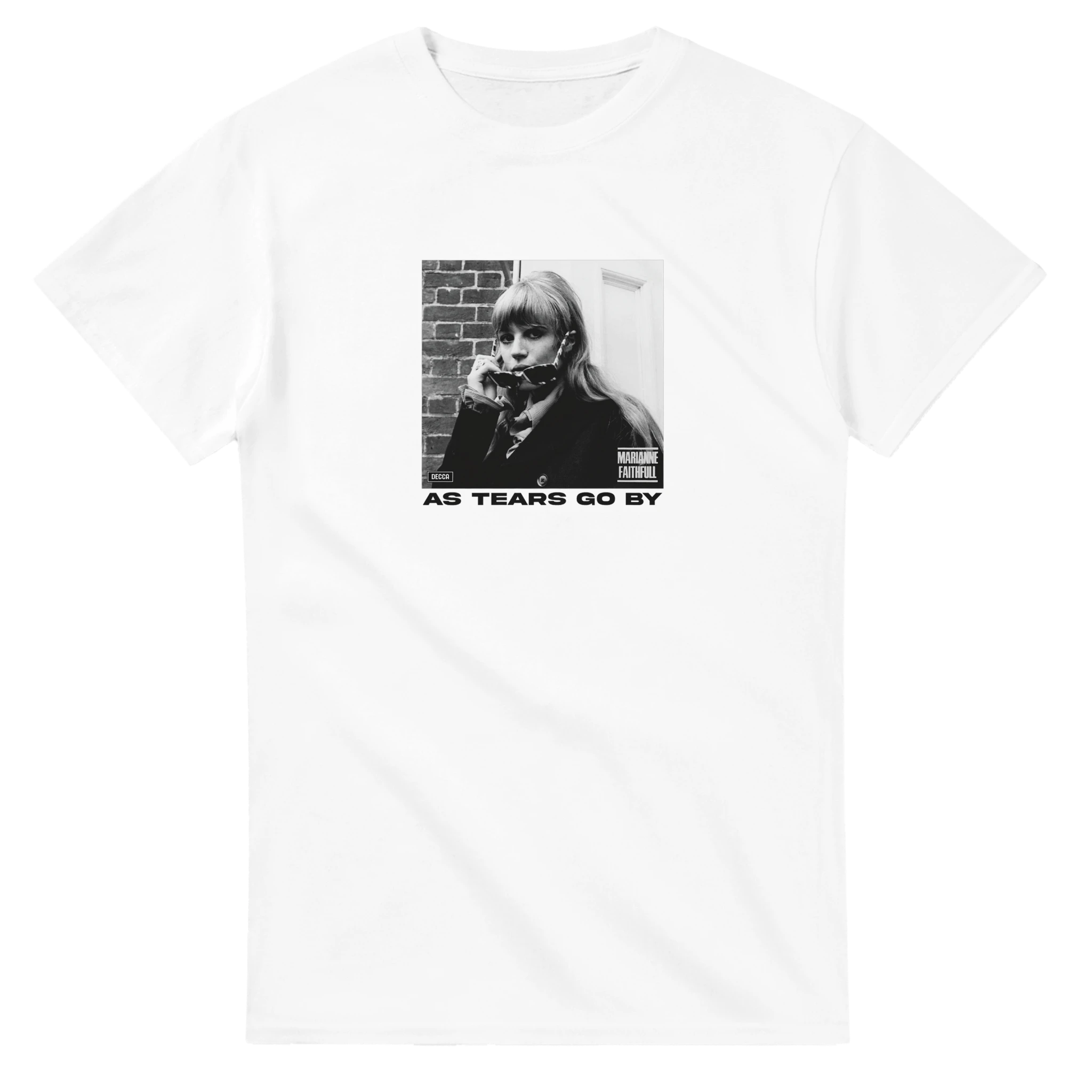 White As Tears Go By T-Shirt – Marianne Faithfull 1960s Rock Icon Tee