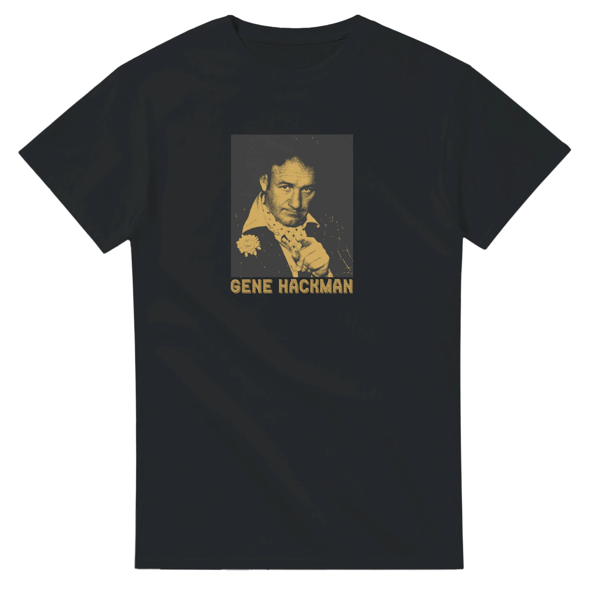 Black Gene Hackman T-Shirt – New Hollywood & 70s Cinema Tribute