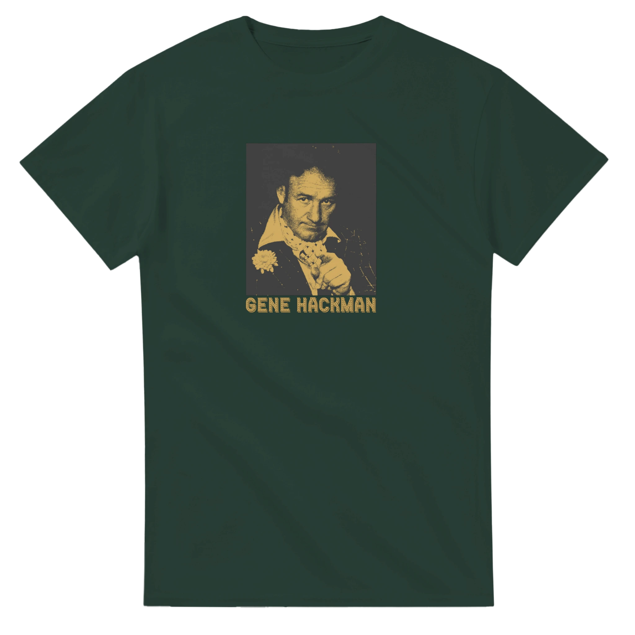 Forest green Gene Hackman T-Shirt – New Hollywood & 70s Cinema Tribute