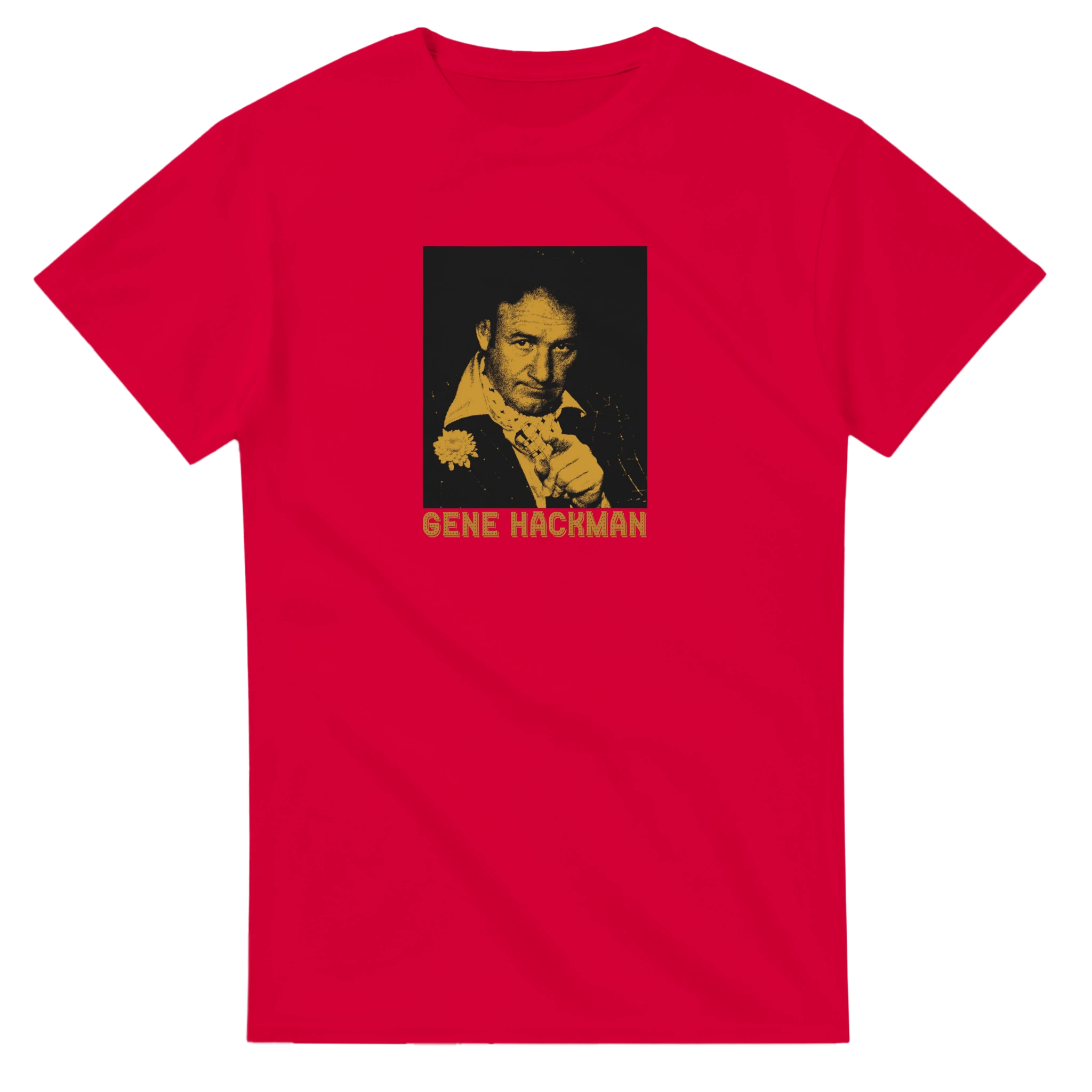 Red Gene Hackman T-Shirt – New Hollywood & 70s Cinema Tribute