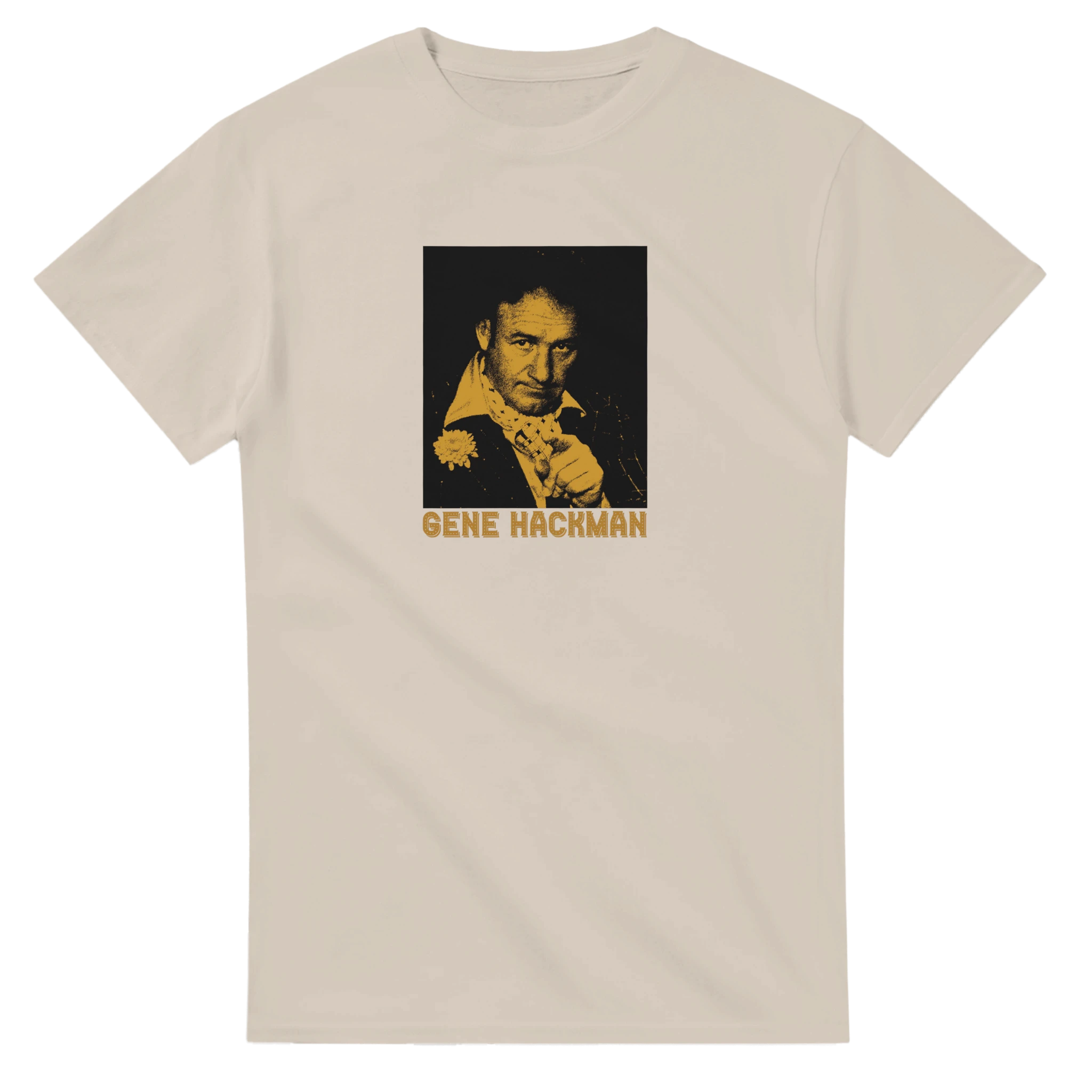 Sand Gene Hackman T-Shirt – New Hollywood & 70s Cinema Tribute