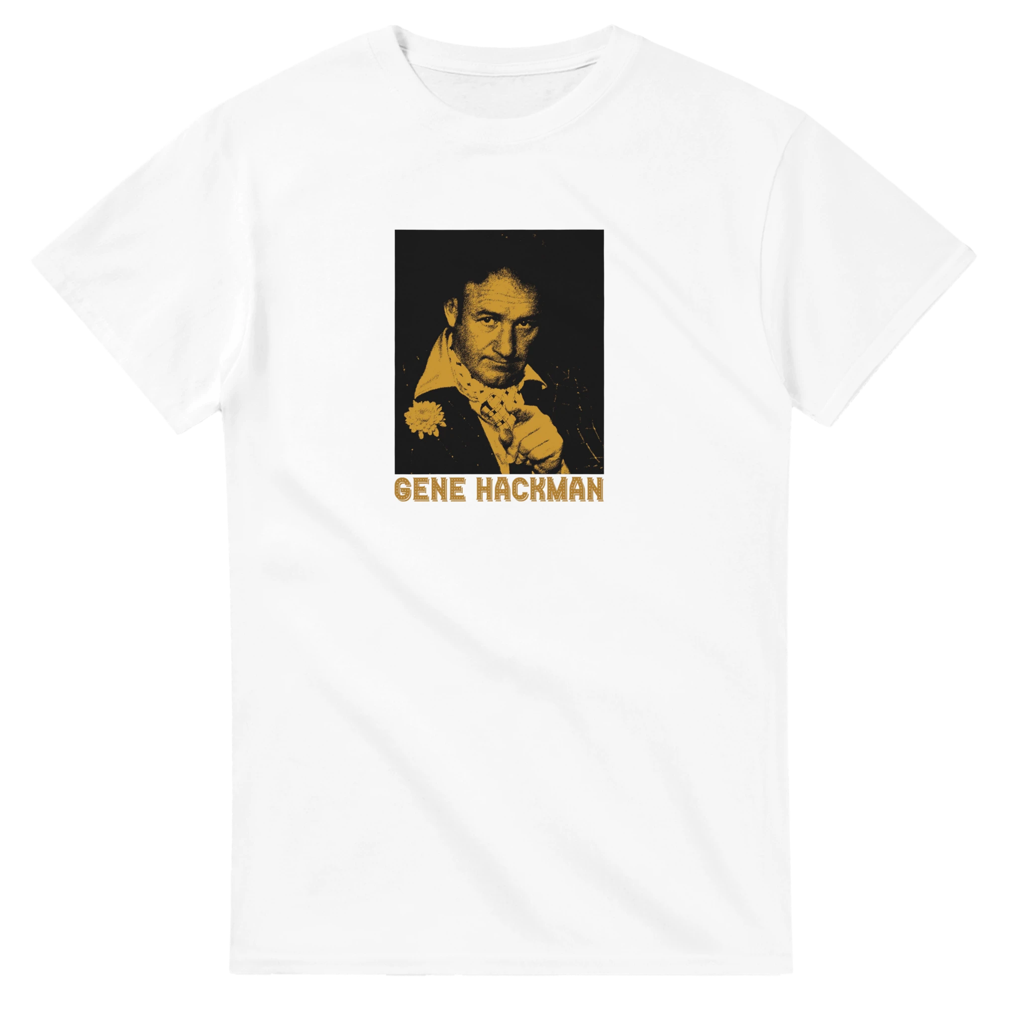 White Gene Hackman T-Shirt – New Hollywood & 70s Cinema Tribute