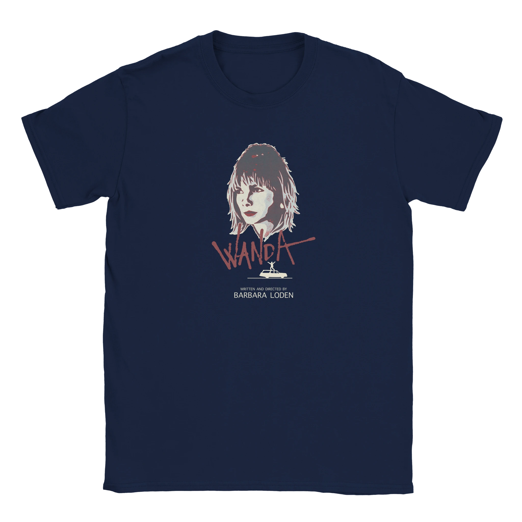 Navy Wanda T-Shirt – Barbara Loden Feminist Indie Cinema Tribute